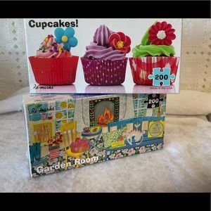 Remarks 200 pc Puzzles cupcakes and garden room